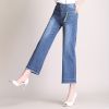 Quần Ống Rộng Culottes Jean Mềm Lưng Cao 5277