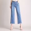 Quần Ống Rộng Culottes Jean Mềm Lưng Cao 5278