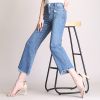 Quần Ống Rộng Culottes Jean Mềm Lưng Cao 5278