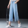 Quần Ống Rộng Culottes Jean Mềm 5282