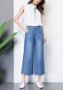 Quần Ống Rộng Culottes Jean Mềm Lưng Cao 5286