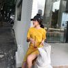 Đầm Trơn Hở Lưng 5352