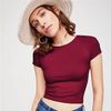 Áo T-Shirt Crop-Top Trơn Ôm Body 5407