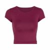 Áo T-Shirt Crop-Top Trơn Ôm Body 5407