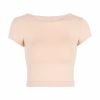 Áo T-Shirt Crop-Top Trơn Ôm Body 5407