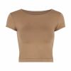 Áo T-Shirt Crop-Top Trơn Ôm Body 5407