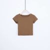 Áo T-Shirt Crop-Top Trơn Ôm Body 5407