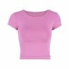 Áo T-Shirt Crop-Top Trơn Ôm Body 5407