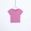 Áo T-Shirt Crop-Top Trơn Ôm Body 5407