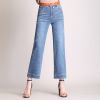 Quần Ống Rộng Culottes Jean Mềm Lưng Cao 5410