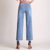 Quần Ống Rộng Culottes Jean Mềm Lưng Cao 5410