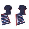 Set Áo T-Shirt & Váy Bút Chì Kẻ Sọc Ngang 5433