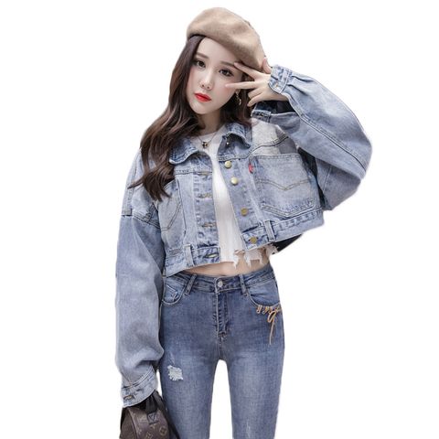  Áo Khoác Denim Crop-Top 5456 