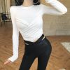 Áo Thun Crop-Top Trơn Ôm Body 5488