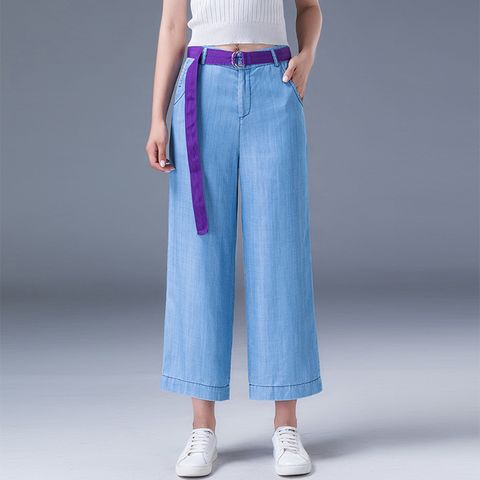  Quần Ống Rộng Culottes Jean Mềm 5501 