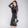 Đầm Bút Chì Phối Ren 5534