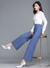 Quần Ống Rộng Culottes Jean Mềm Lưng Cao 5551