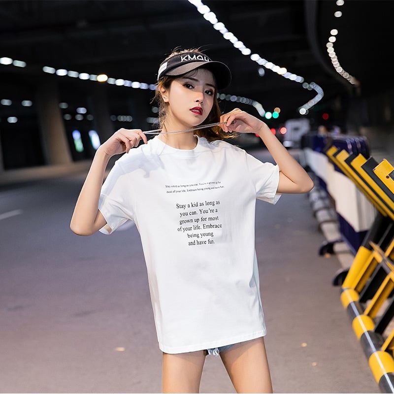 Áo Thun T-Shirt In Chữ 5620