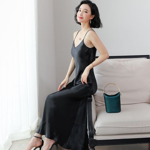  Đầm Maxi Suông 2 Dây Trơn 5624 