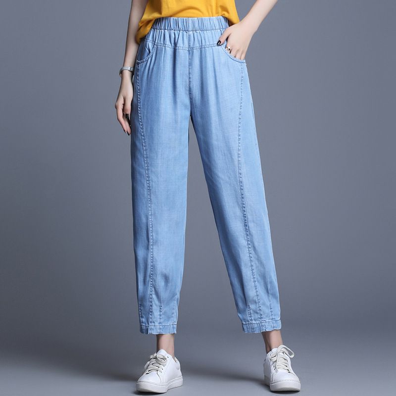 Quần Baggy Jean Mềm Lưng Thun 5627