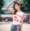 Áo Thun Crop-Top In Chữ 5718