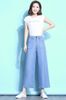 Quần Ống Rộng Culottes Jean Mềm 5777