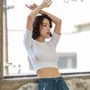 Áo Thun Crop-Top Trơn Thể Thao 5782