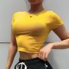 Áo Thun Crop-Top Trơn Thể Thao 5805