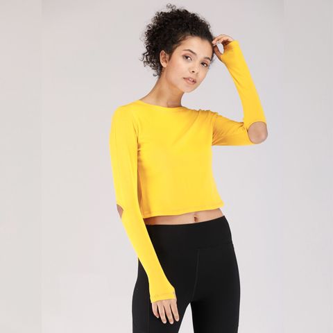  Áo Crop-Top Thể Thao Cut-Out Lưng Thắt Nơ 5836 