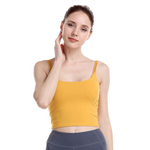  Áo 2 Dây Crop-Top Trơn Thể Thao 5838 