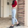 Quần Baggy Jean Rách 5904