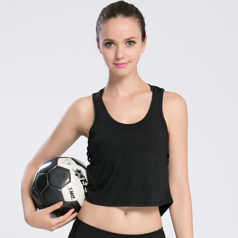  Áo Thun Crop-Top Trơn Thể Thao 5913 