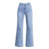 Quần Ống Rộng Jean Mềm Kẻ Sọc 5943 (2 Màu)