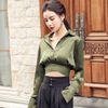 Áo Crop-Top Cổ V Trơn 5951