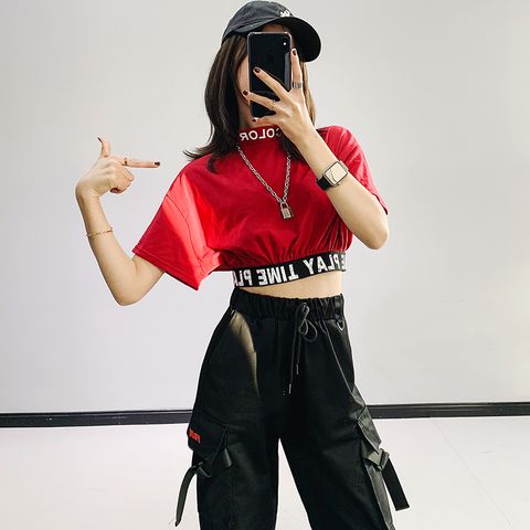  Áo Croptop In Chữ 5982 (2 Màu) 