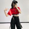 Áo Croptop In Chữ 5982 (2 Màu)