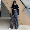 Quần Ống Rộng Kẻ Caro 6003