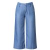 Quần Ống Rộng Culottes Jean Mềm 6047