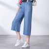 Quần Ống Rộng Culottes Jean Mềm 6047