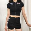 Áo Thun Croptop Dây Kéo 6069