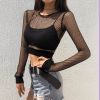 Áo Thun Croptop Lưới 6070