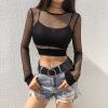 Áo Thun Croptop Lưới 6070