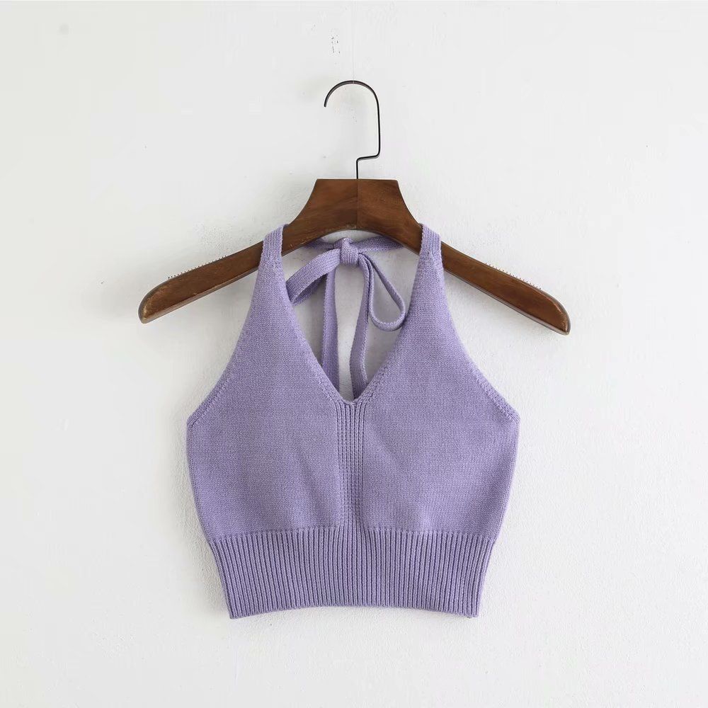 Áo Thun Croptop Cổ Yếm 6121 (5 Màu)