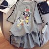 Set Áo Thun In Mickey & Quần Short 6252 (3 Màu)