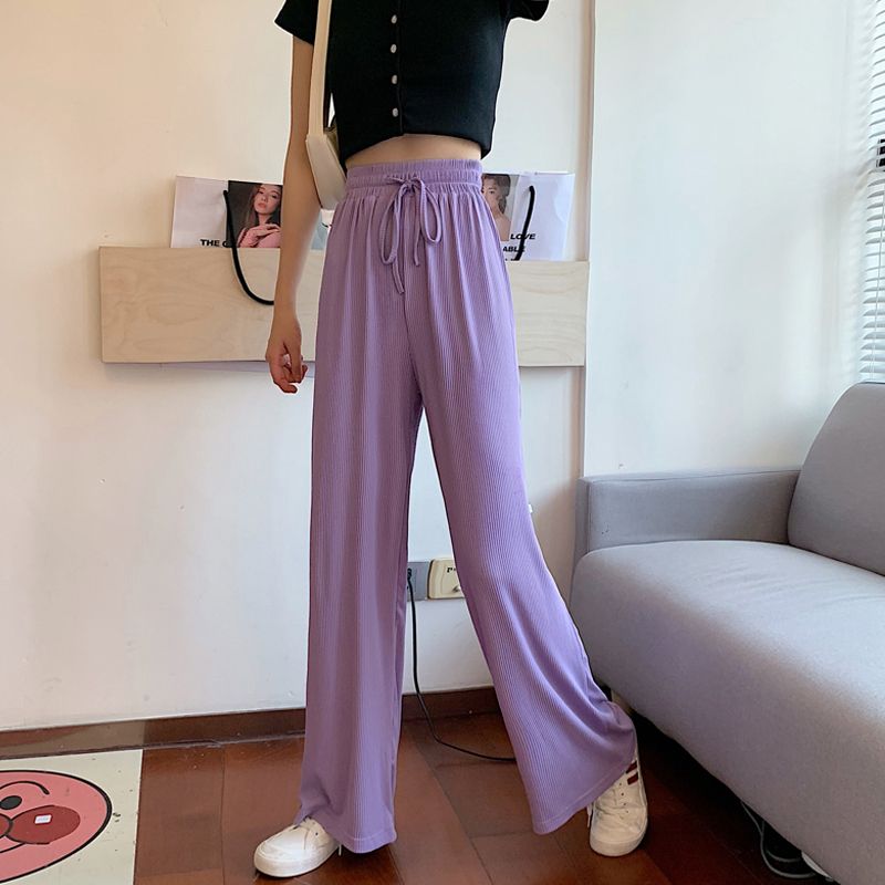 Quần Thun Ống Rộng Trơn 6306