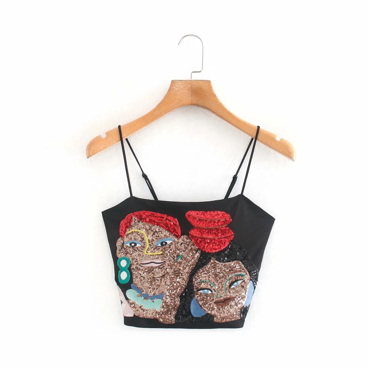 Áo Croptop 2 Dây In Hình 6324