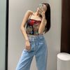 Áo Croptop 2 Dây In Hình 6324