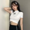 Áo Thun Croptop In Chữ 6345