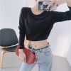 Áo Thun Croptop Trơn 6347 (2 Màu)