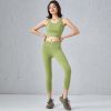 Set Áo Thun Croptop & Quần Legging Thể Thao 6364 (2 Màu)